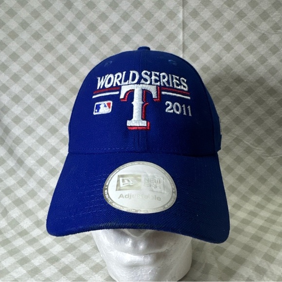 NWT World Series 2011 Hat Cap Men Blue Texas Rangers Baseball ‘47 - Picture 1 of 8
